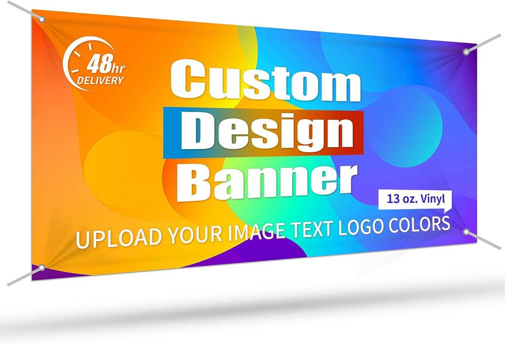 Custom Vinyl Banners & Signs, 1'*4' Large Personalized Backdrop | Backdrop for Business, Birthday, Parties, Back to