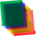 Plastic Index Tab Dividers - 8-Tab - 9 3/4 x 11 1/2 - Multicolor - 8 Tabbed Dividers/Pack