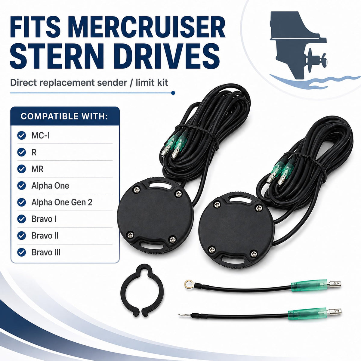 805320A1 Trim Sender Limit Switch Kit for Mercruiser Alpha 1 Gen 2 & Bravo