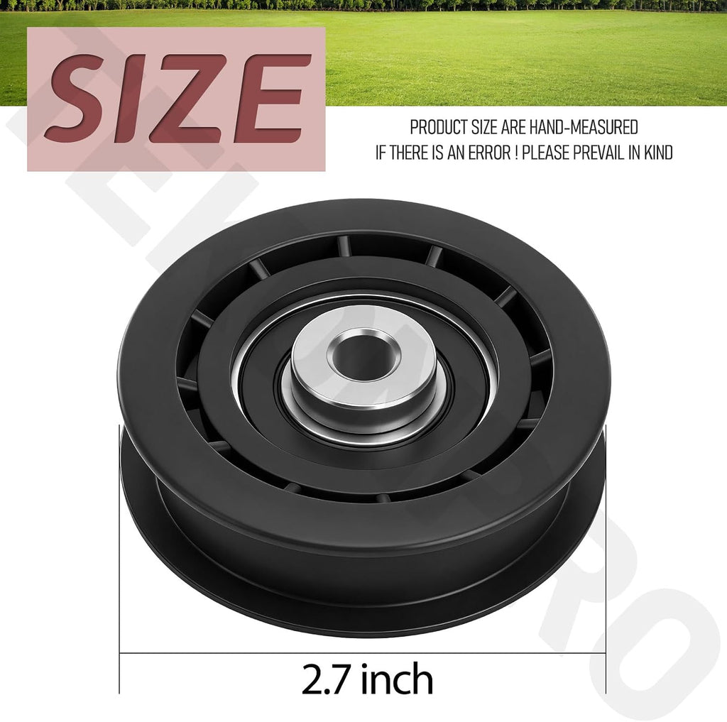 15280 Flat Hydro Drive Idler Pulley Replaces Toro, Exm-ark 106-2176
