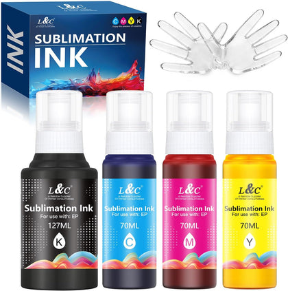 Sublimation Ink Refill Bottles Compatible With ET2800 ET15000 ET2400 ET2720 ET2803 ET2850 ET2750 ET2760 ET4800 Inkjet