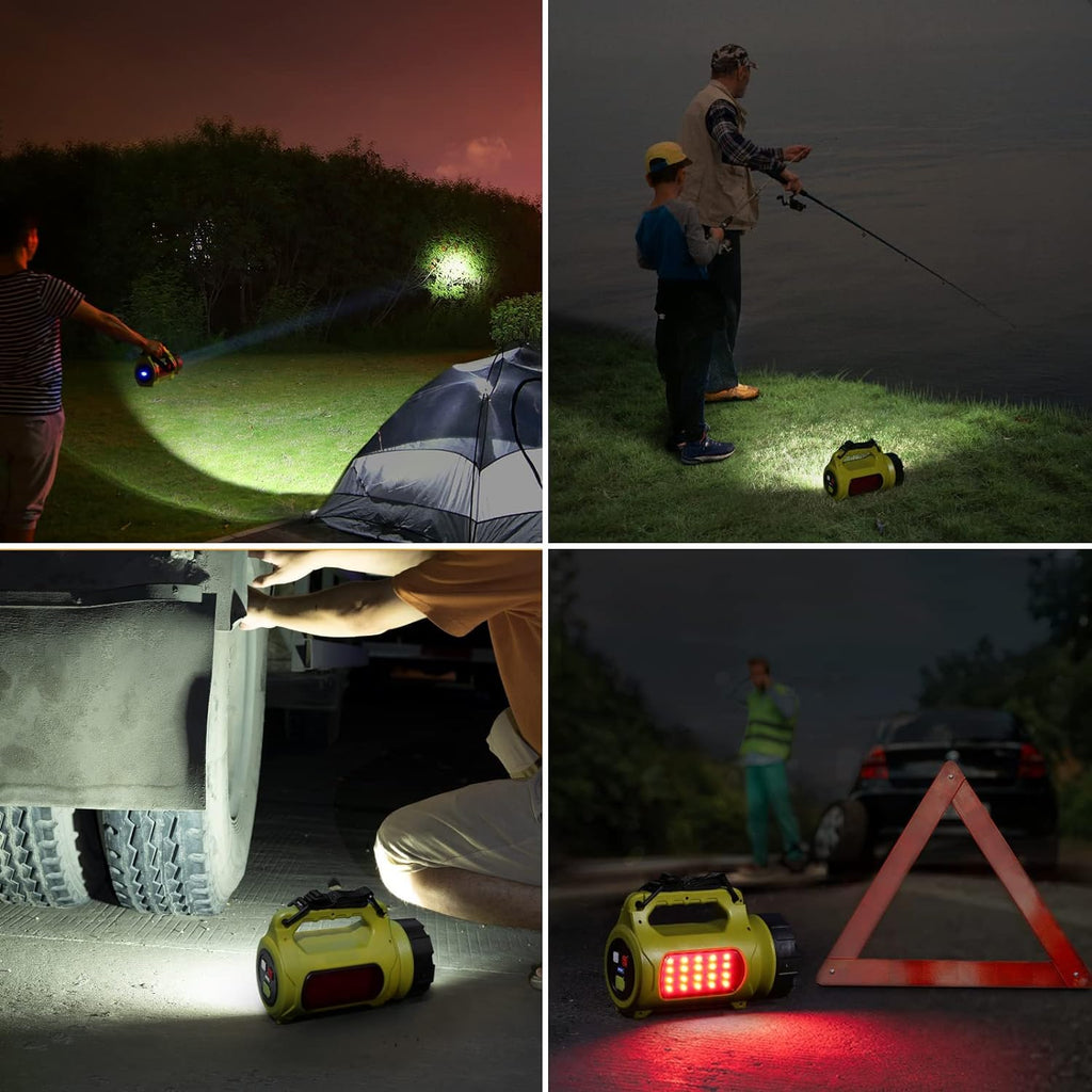 LE Rechargeable LED Lantern, Camping Essentials, 1000LM, 5 Light Modes, IPX4 Waterproof, Lantern Flashlight for