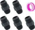 5PCS 1/2" PVC Hex Nipple Fitting