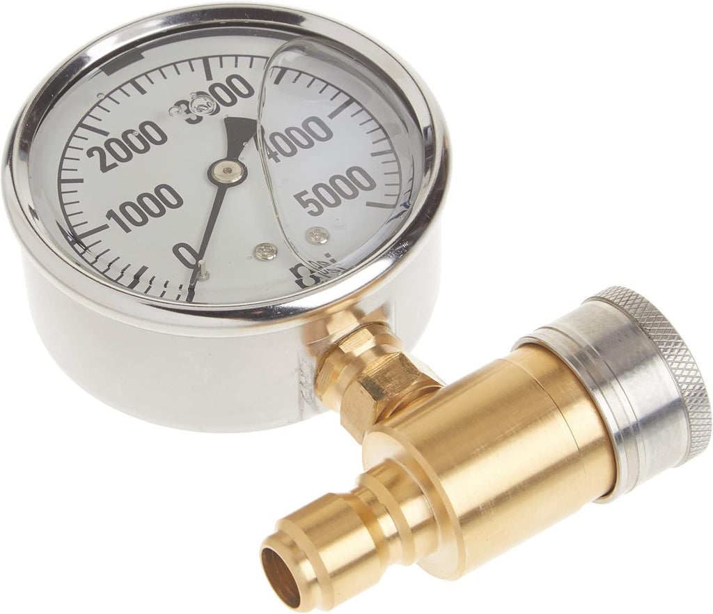 NorthStar Pressure Washer Pressure Gauge - 5000 PSI, 3/8in. Fitting