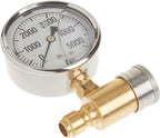 NorthStar Pressure Washer Pressure Gauge - 5000 PSI, 3/8in. Fitting