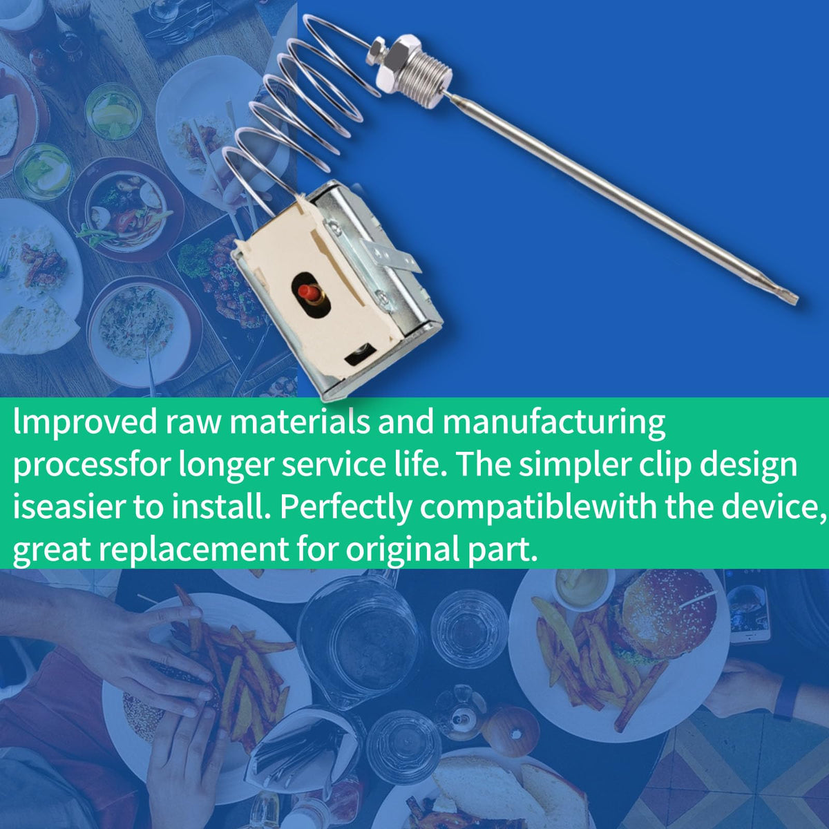 PP10084 High Limit Switch for Pitco Fryers, 450°F Safety Thermostat