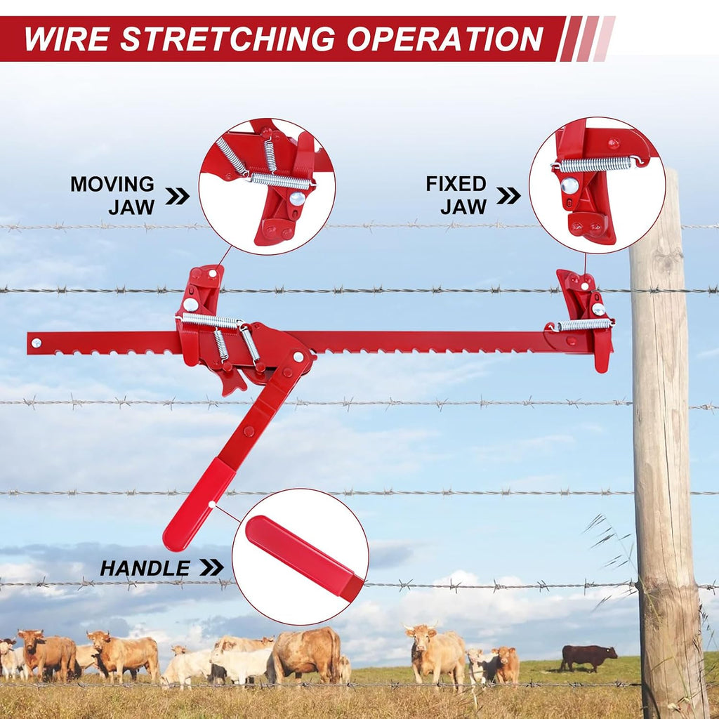 Steel Wire Fence Stretcher Tool, Wire Fence Splicer Repair Tool