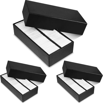 3 Pcs Double Row Coin Storage Boxes,Black