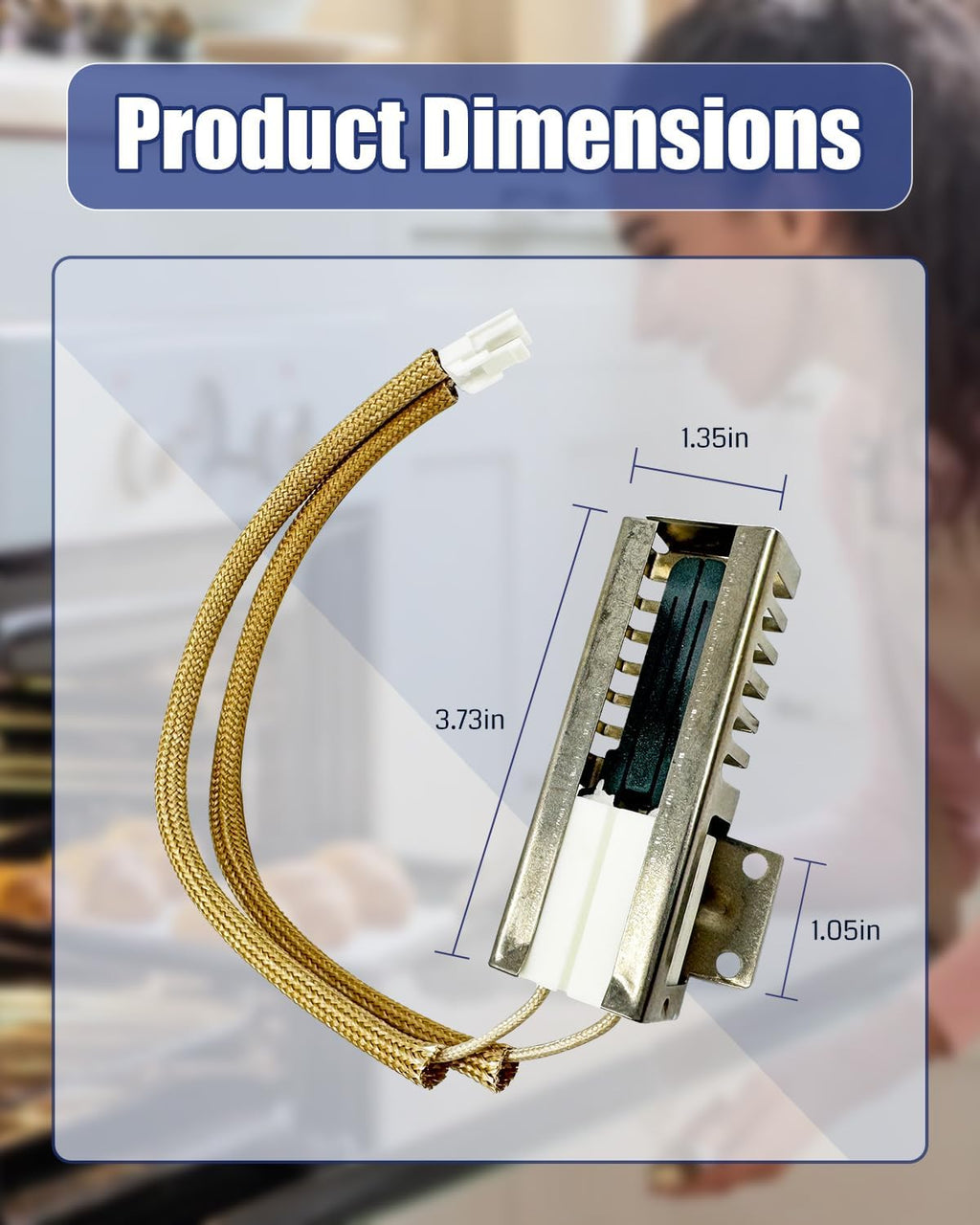 Gas Range Oven Igniter Fit for Bosch Thermador HGI8054UC