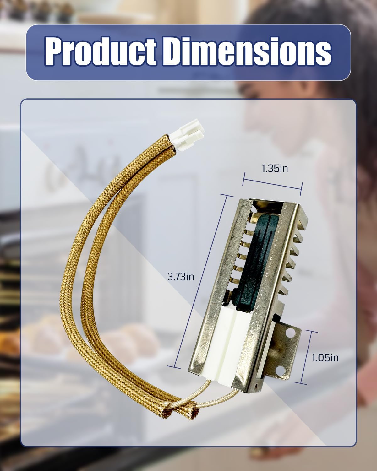 Gas Range Oven Igniter Fit for Bosch Thermador HGI8054UC