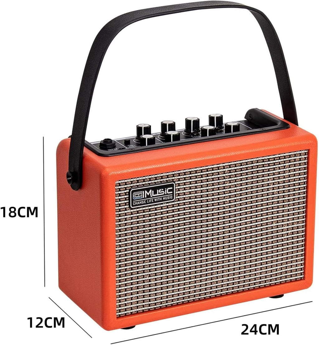 Acoustic/Electric Guitar Amplifier, with 3-Year Warranty,15 Watt Portable Bluetooth Speaker for Guitar