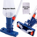 Upgraded Swimming Pool Spa Jet Vacuum Cleaner with Brush & 56" Pole,for Above Ground/Inflatable Pool,Hot Tub,Pond