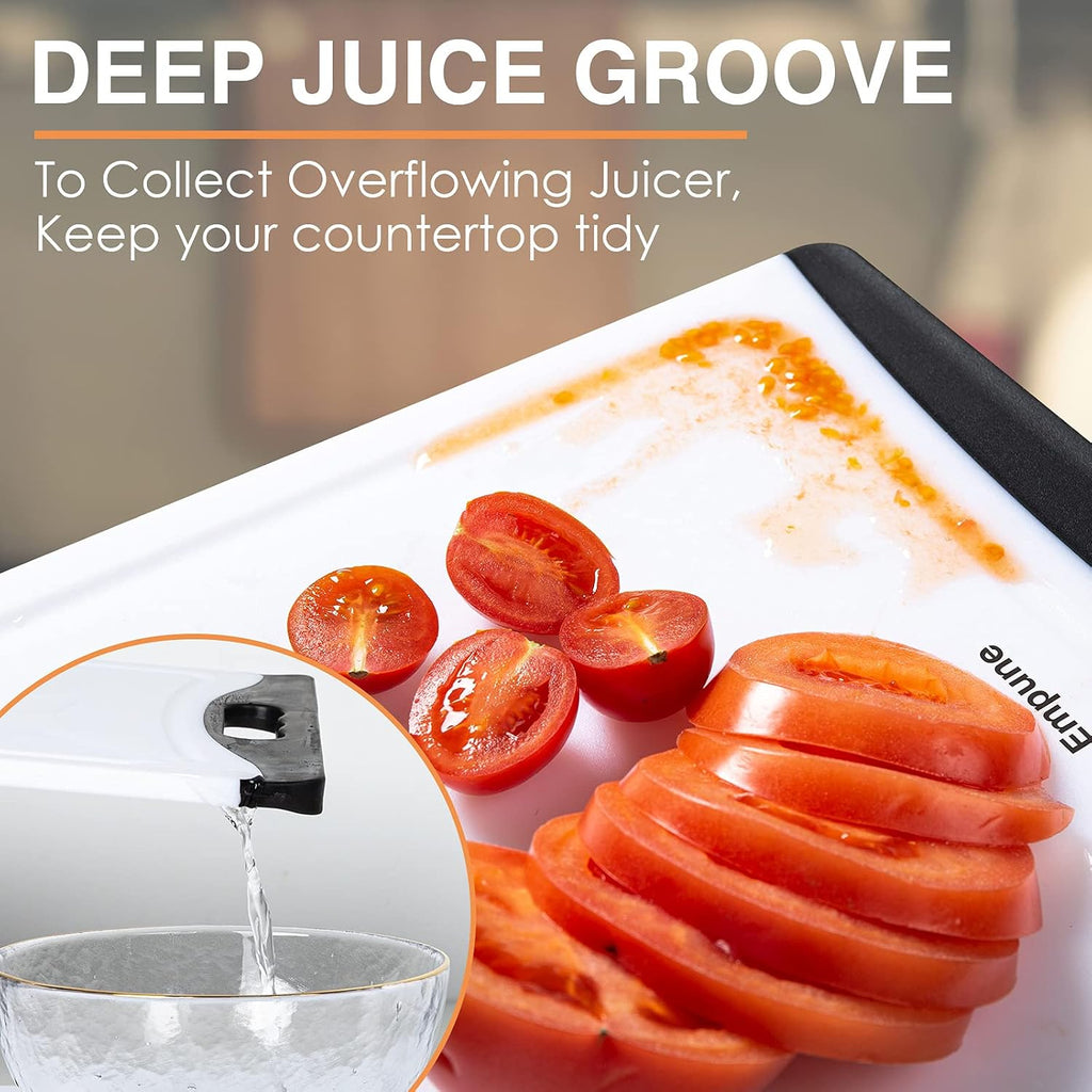 Extra Large Cutting Boards, Plastic Cutting Boards for Kitchen (Set of 4) Cutting Board Set Dishwasher Safe Chopping