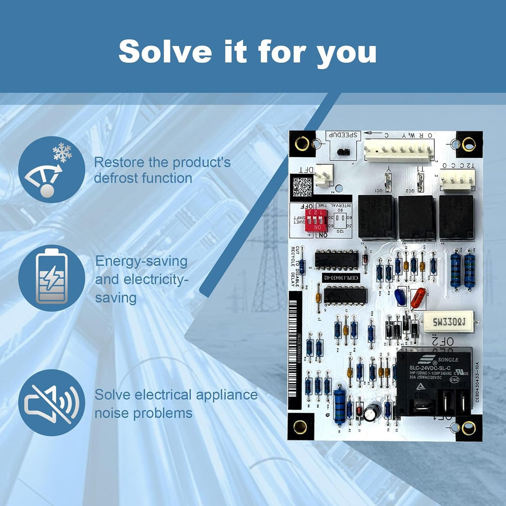 HK32EA008 CEBD430433-10A Defrost Control Board for Carrier/Bryant/Payne HK32EA003 CES0130076-00 1185790 CEPL130433-01 Defrost Control Board