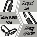 Heavy Duty Quick Link, 2.36IN Quick Chain Link (12PCS,Black)