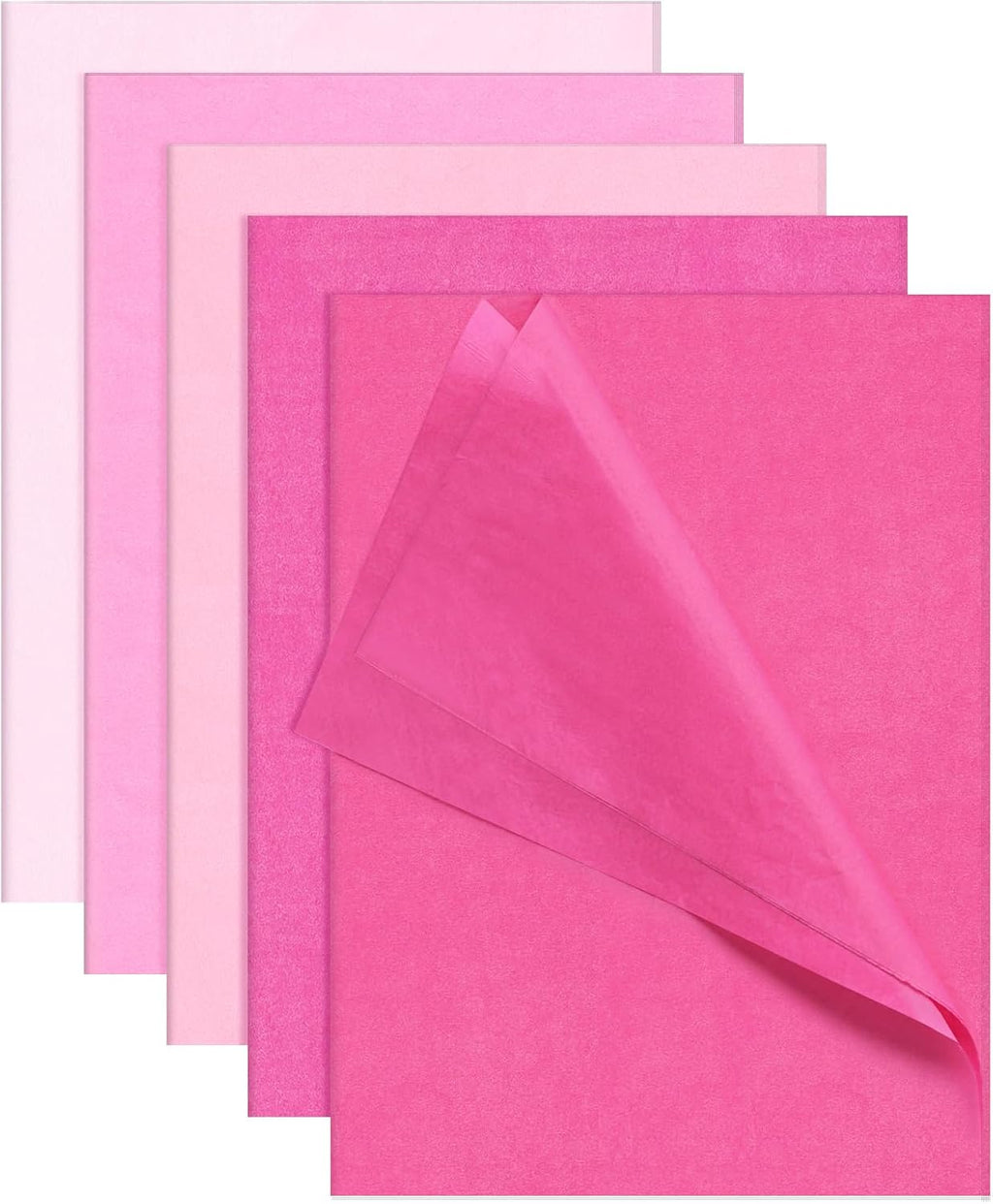 100 Sheets Pink Tissue Paper 14 x 20 Light Pink Tissue Paper for Gift Bags