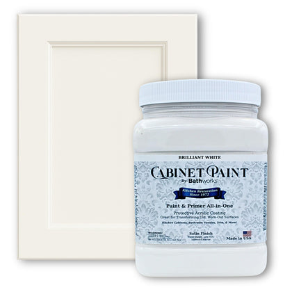 Kitchen Cabinet Paint - Satin, Pro-Grade Formula by Refinishing Pros Since 1972, Low-VOC, Scrub Resistant, for Wood