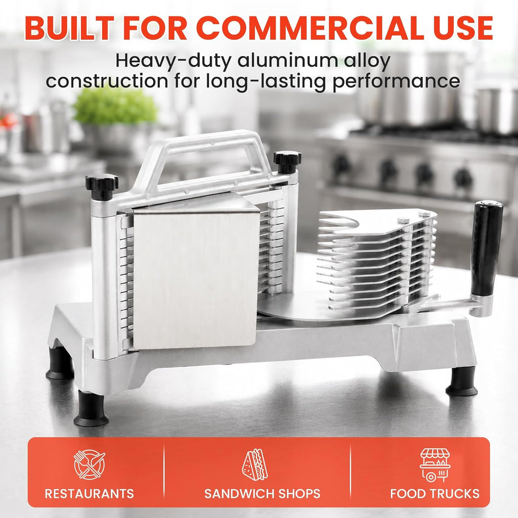Commercial Tomato Slicer & Vegetable Chopper 1/4inch Food Slicer