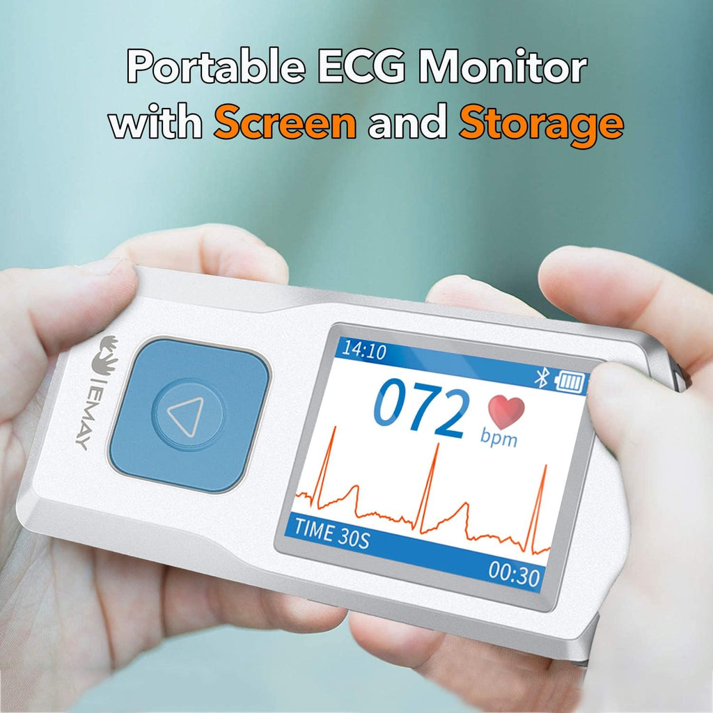 Portable ECG Monitor | Record ECG and Heart Rate | Compatible with Smartphone and PC