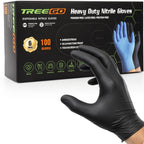 Black Disposable Nitrile Gloves, 6 Mil, X-Large, 100 Count