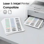 1" X 2 5/8" Matte White Printable Address Labels