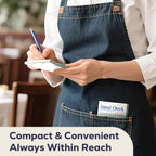 Double Part Guest Check for Servers, Server Note Pads 500 Sheets (10 Pads), Server Books for Waitress with Carbon