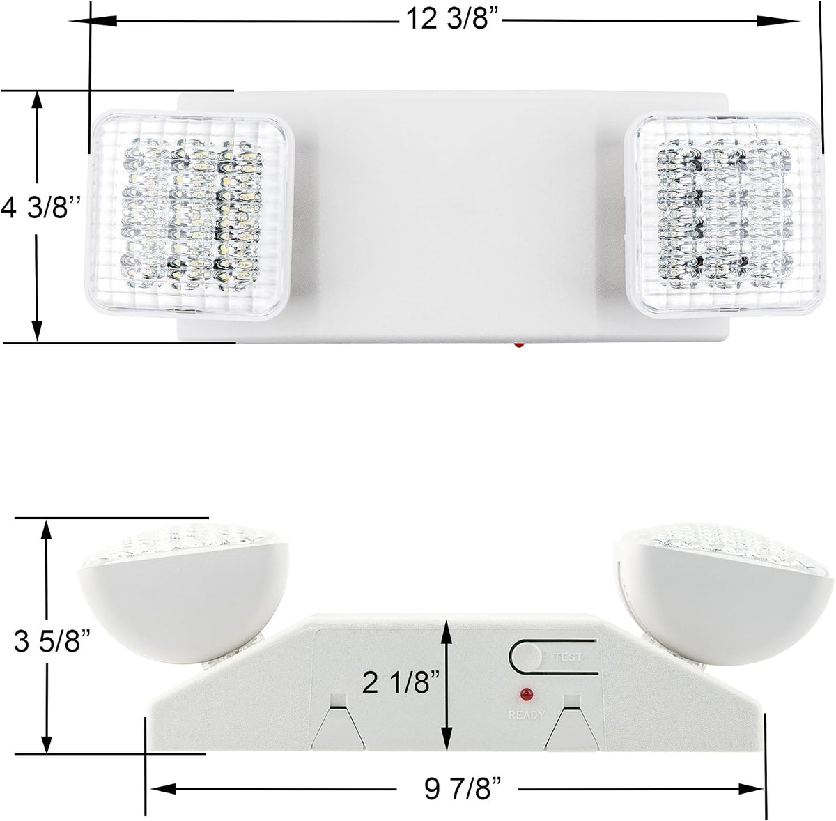 LIT-PaTH LED Emergency Light for Business, Battery Backup, 1 Pack