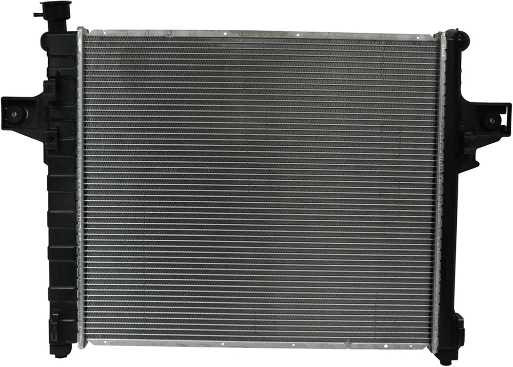 TRQ Radiator Assembly Aluminum Core Cross Flow with Transmission Oil Cooler