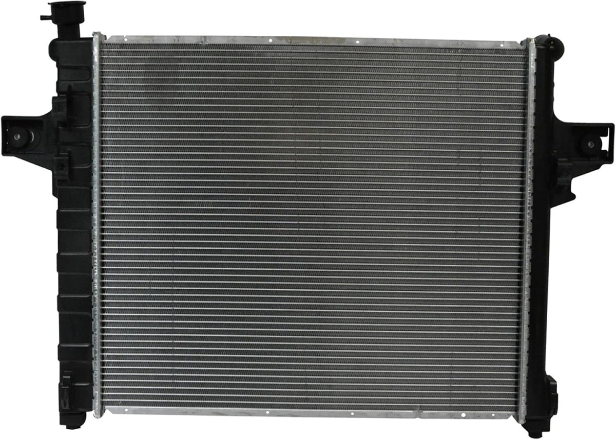 TRQ Radiator Assembly Aluminum Core Cross Flow with Transmission Oil Cooler