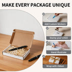 7" x 5" x 1" White Corrugated Cardboard Shipping Boxes Set of 50