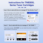 TN830XL Black Compatible Toner Cartridge Replacement for Brother, 2 Pack