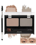 Eyebrow Powder for Women, Light Brown Grey Eye Brow Tinting Palette Kit