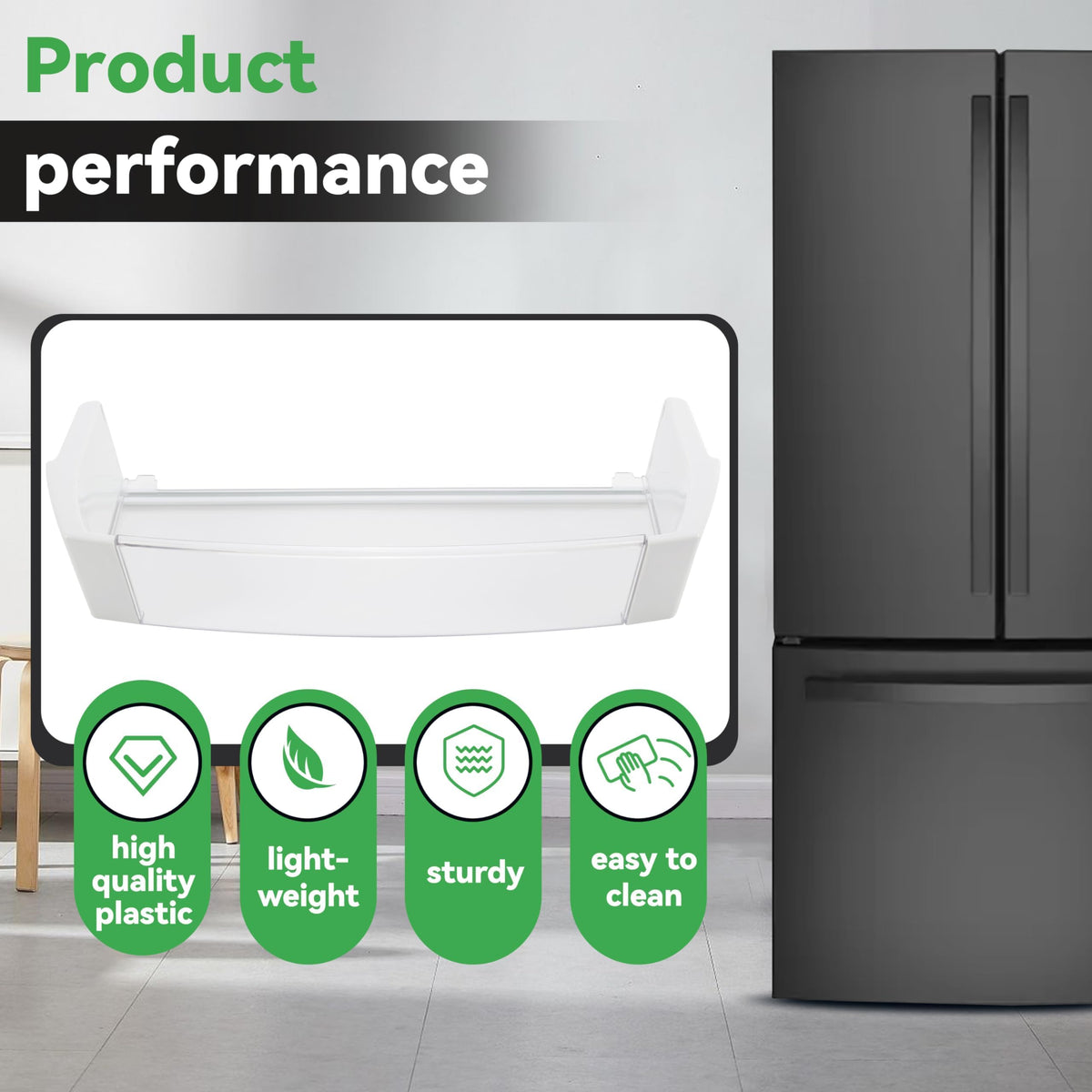 KUAFU WR71X10409 Refrigerator Door Shelf Bin Compatible with Refrigerator