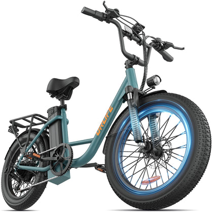 Electric Bike for Adults, 20" City Ebike with Removable Battery