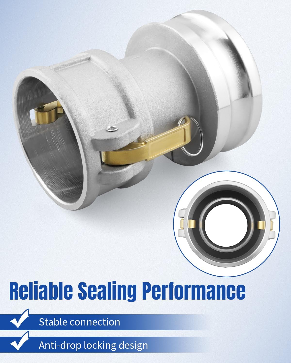 Type DA Camlock Fitting 3" Female × 4" Male Replacement for Pipe Hose Tube