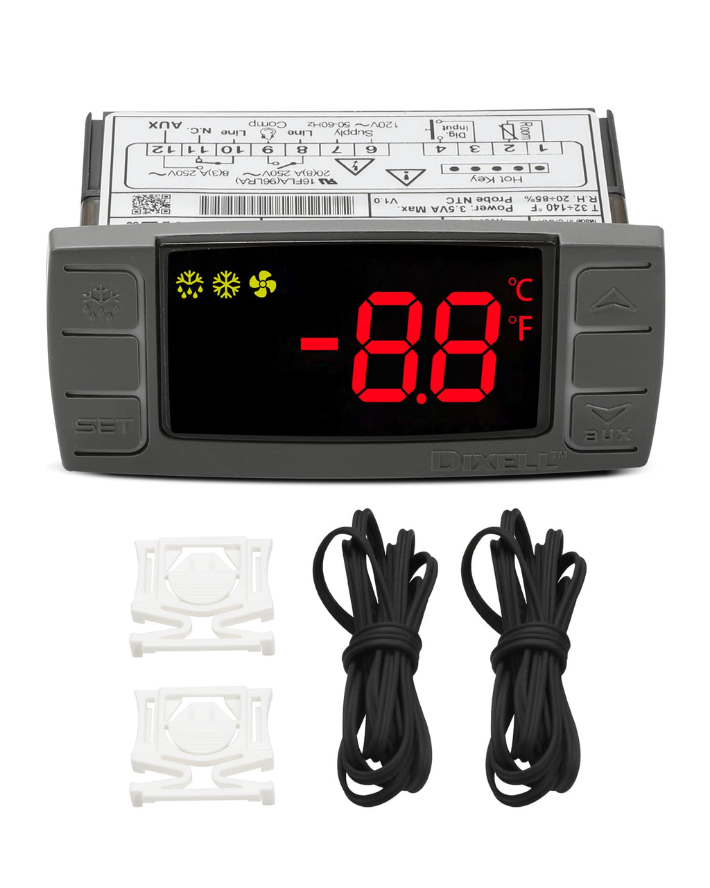 Replace Dixell XR03CX-4N0F1 Temperature Controller for 120V 50-60hz