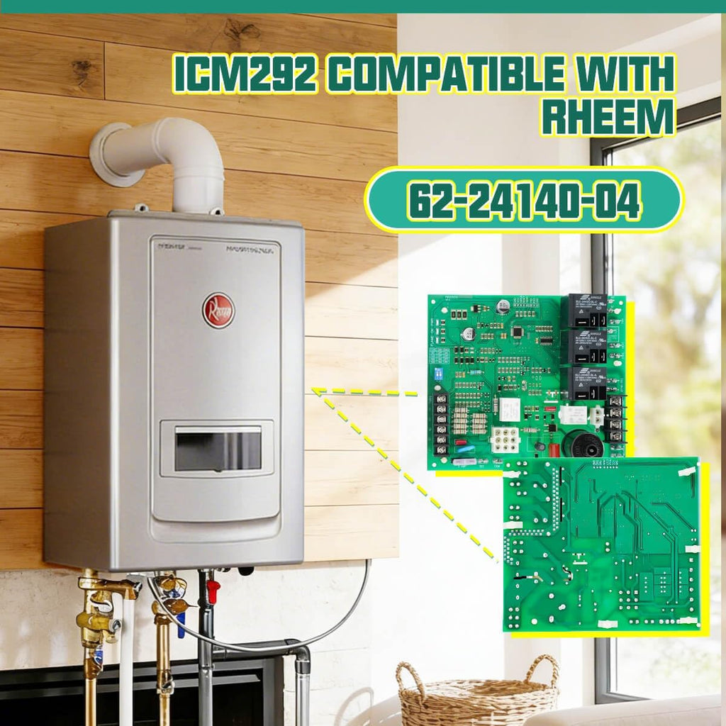 62-24140-04 Furnace Control Board Compatible with Rheem Replace 62-24140-02