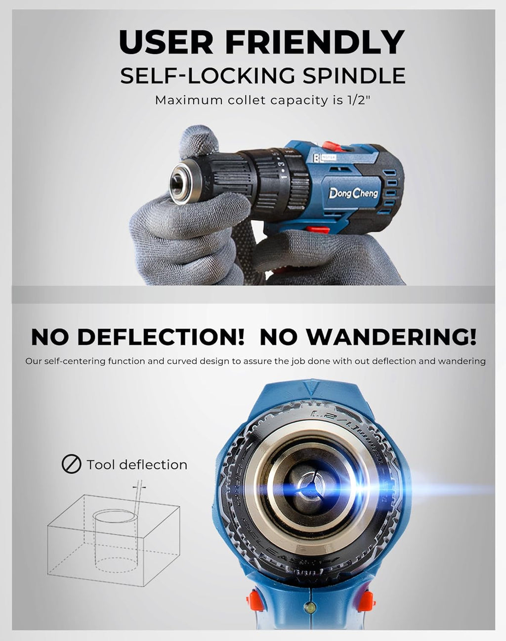 20V Brushless Heavy-duty Impact Drill, 443 in-lbs, 27000 IPM, 1/2" Keyless Metal Chuck, 20+1+1 Clutch, Cordless