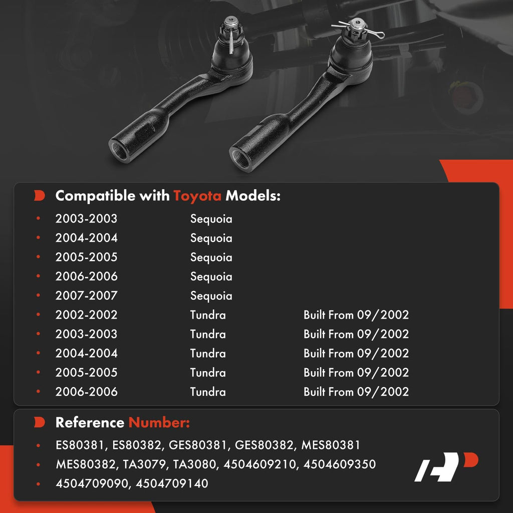 A-Premium Front Outer Tie Rod End, Compatible with Toyota