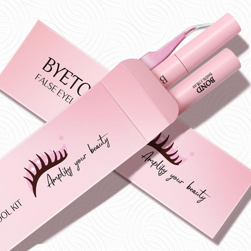 Lash Cluster Glue Bond and Seal Kit with Lash Glue Remover and Tweezers for Lash Extension Clusters Fast Removal