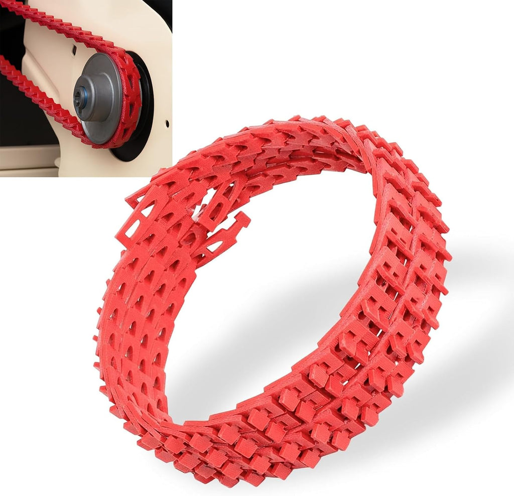 10 Ft x 5/8 Inch Adjustable Link V-Belt, Type B Power Twist Belt, Red