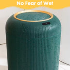 Bathroom Trash Can Automatic Touchless,Gold Green Small Garbage Can