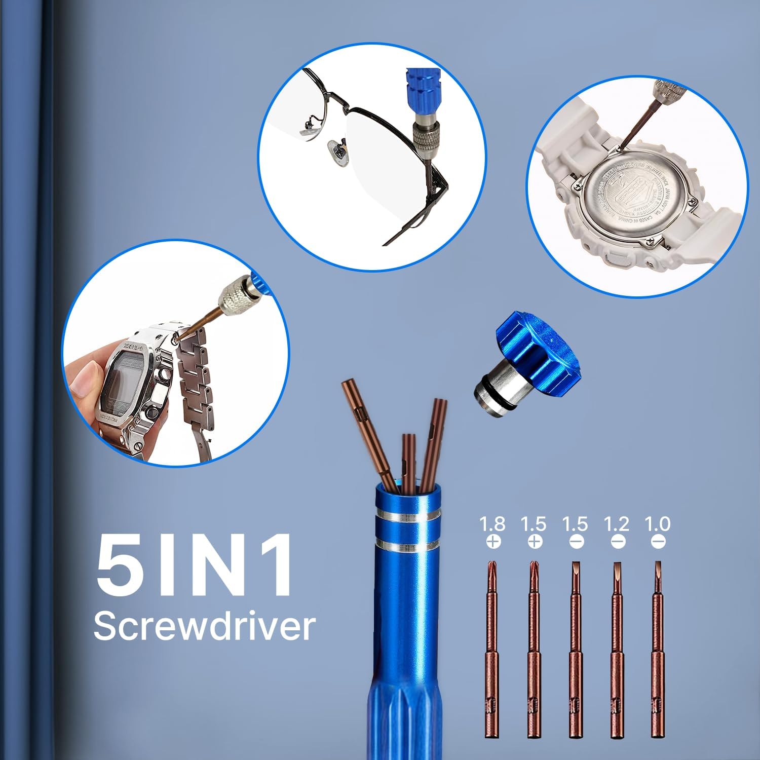 Watch Battery Replacement Kit: Professional Watch Repair Tools Set | Complete Watch Back Remover & Case Opener Tools