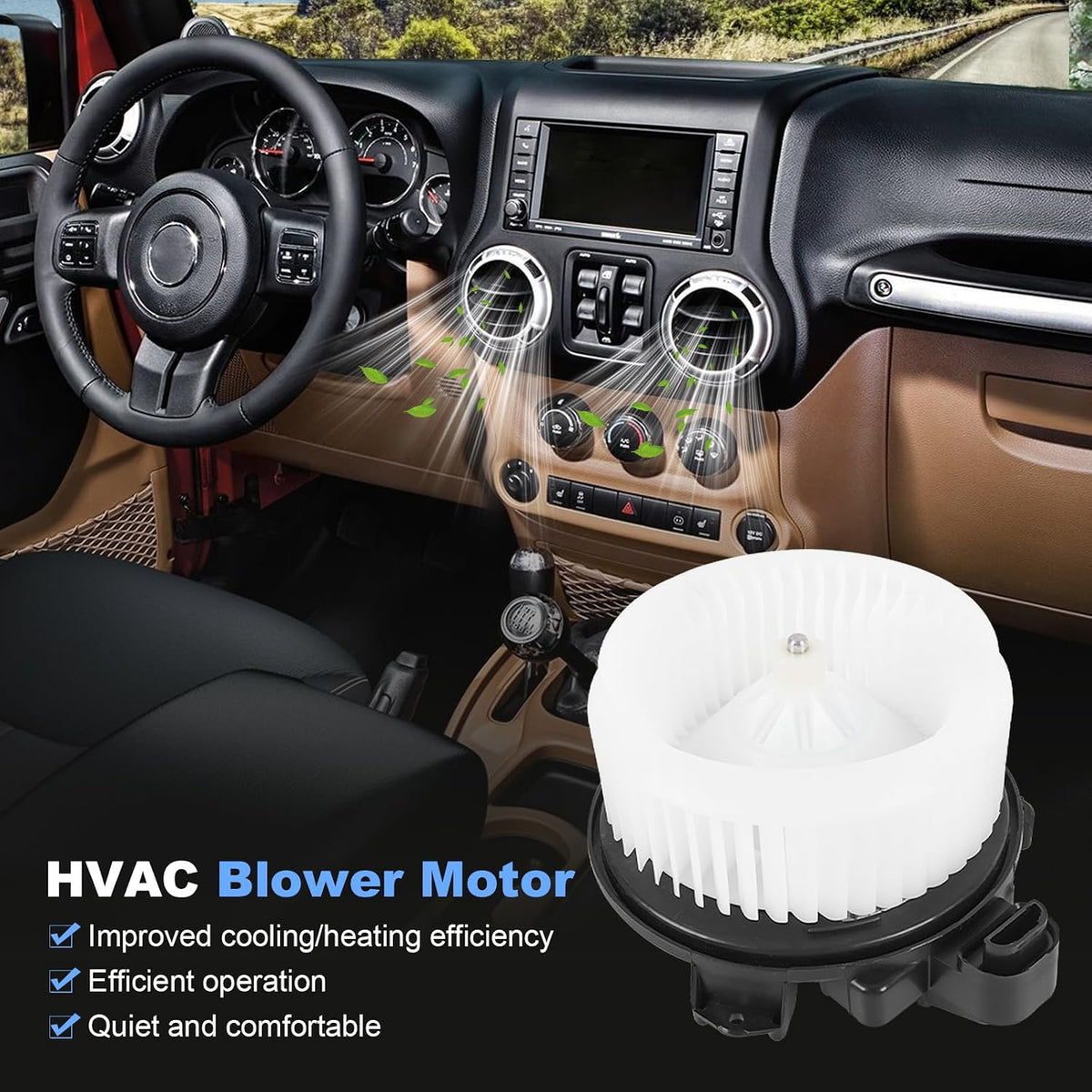 AC Heater Blower Motor Compatible with Ram 1500 Classic 2019-2022