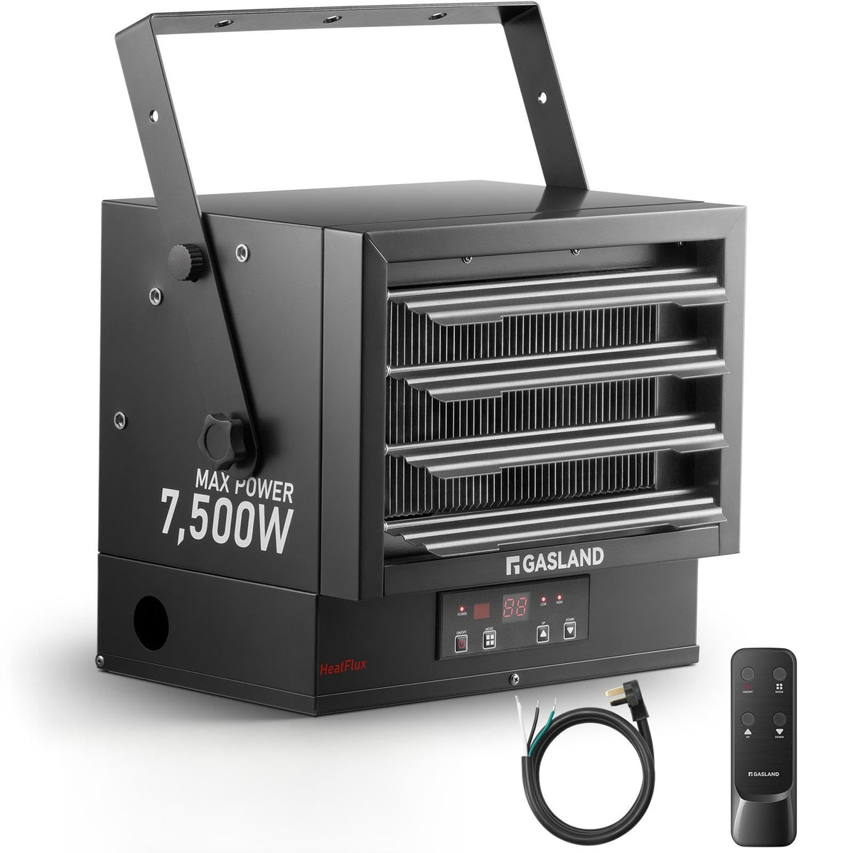 7,500W Electric Garage Heater, 240V with NEMA 10-50P Plug
