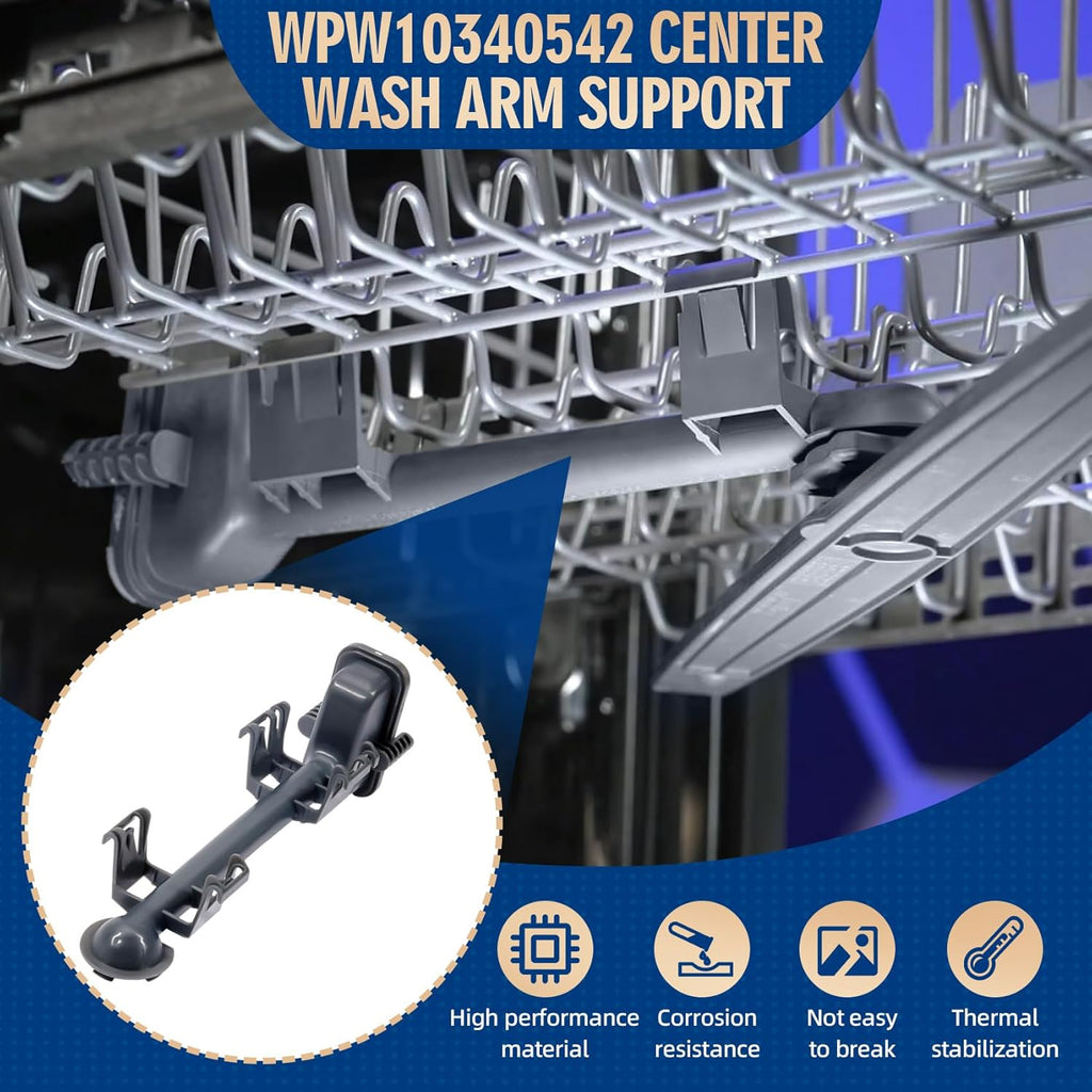 WPW10340542 Dishwasher Wash Arm Manifold Support Replacement Part
