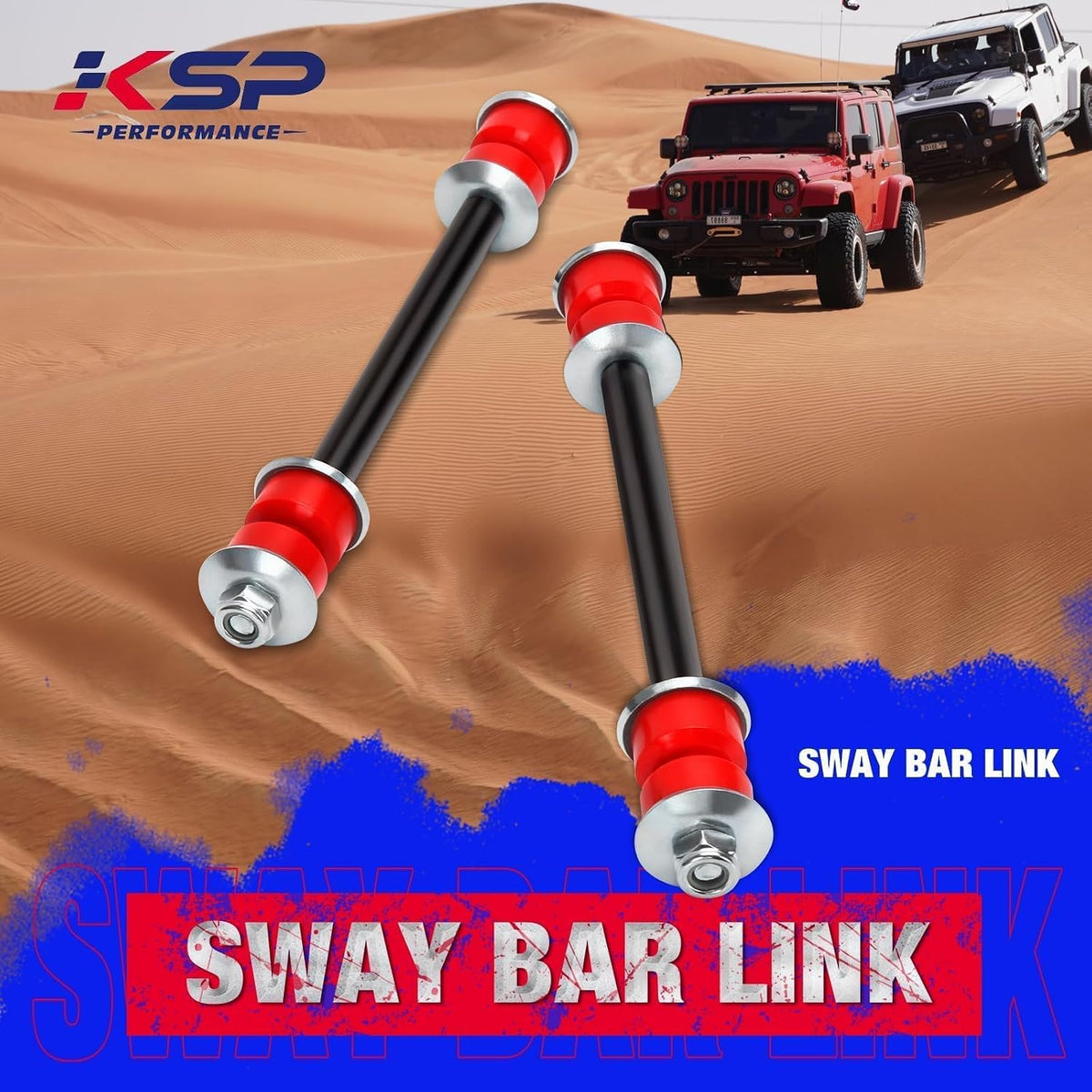 KSP Sway Bar Link for Ford Ranger Explorer Sports, Stabilizer End Link Compatible with Ram 1500 2500 3500, Aftermarket Suspension Sway Bar End Link fits Maz-da B2500,Replace for OE# K700542 K7275
