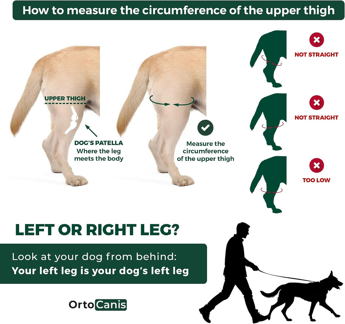 Dog Knee Brace for Hind Leg Support – (Small, Left Leg)