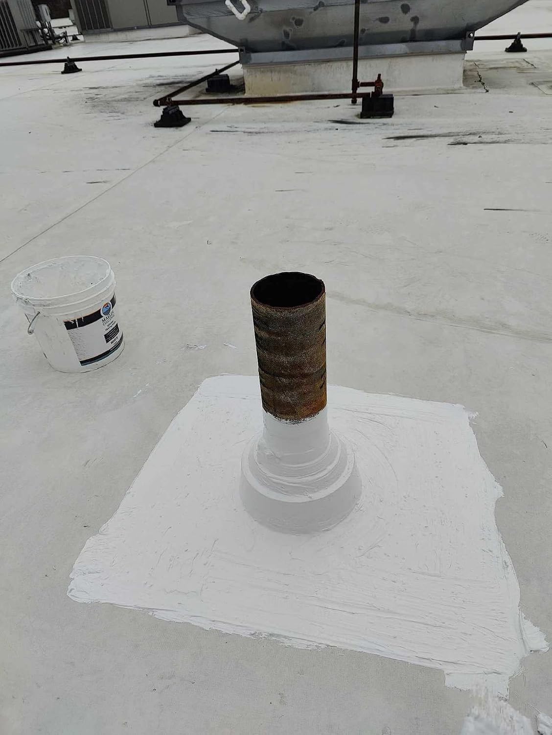100% Silicone Roof Patch – Prevent and Repair Leaks – Complete Waterproofing – Easy Trowel or Brush Application…(1/2