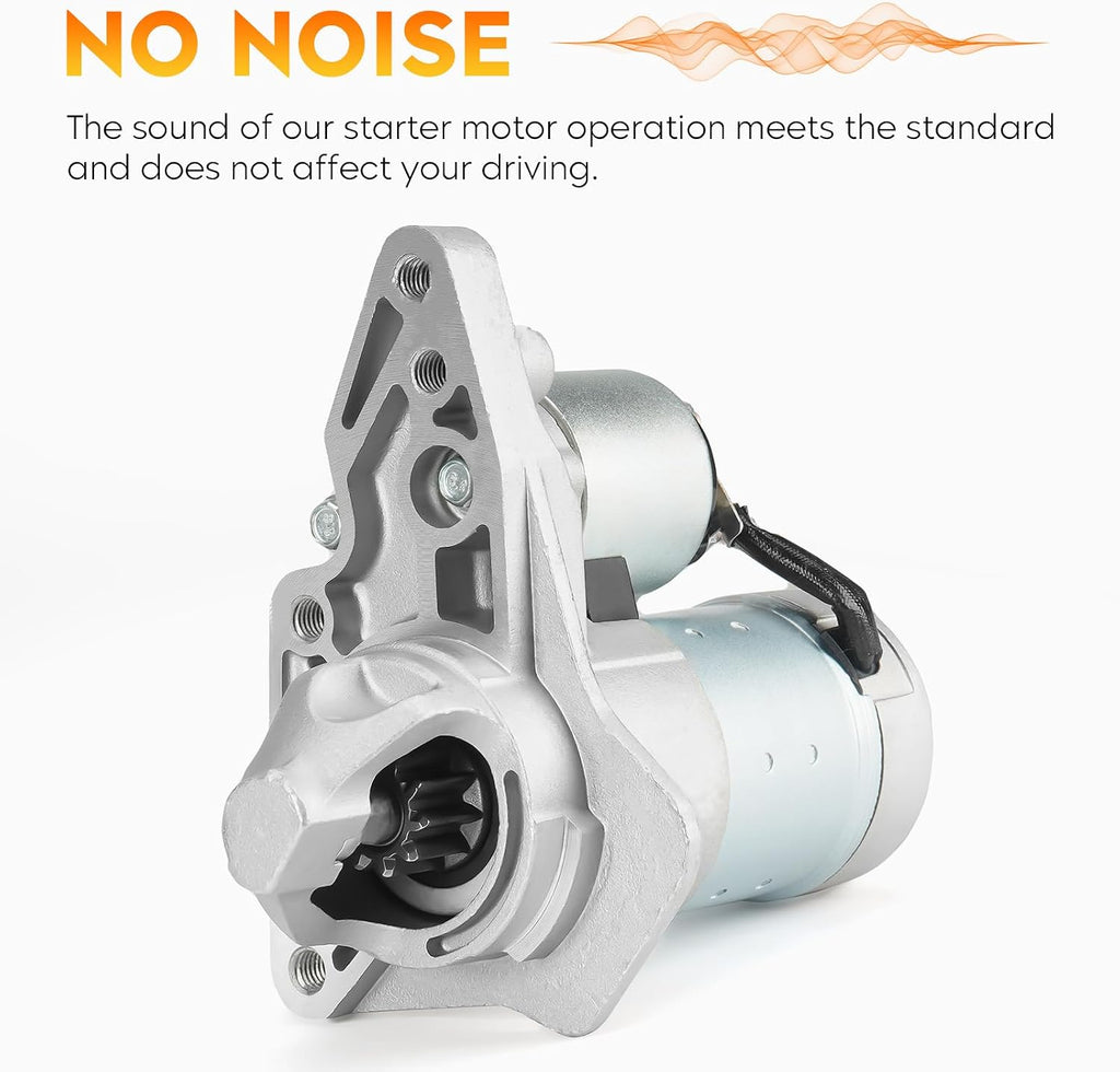 Starter for Nissan Versa 1.6L 2013-2019, for Versa Note 1.6L 2014-2019 (S/S Plus/SL/SR/SV), SHI0177 S114-901A 410-44107 19092 19288 23300-EE00A
